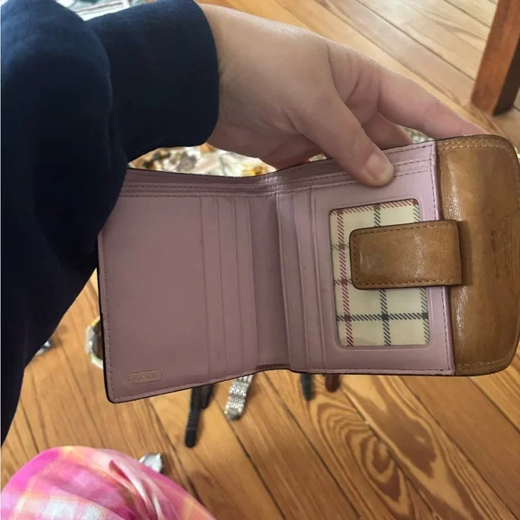 Vintage brown leather coach wallet - Picture 5 of 10